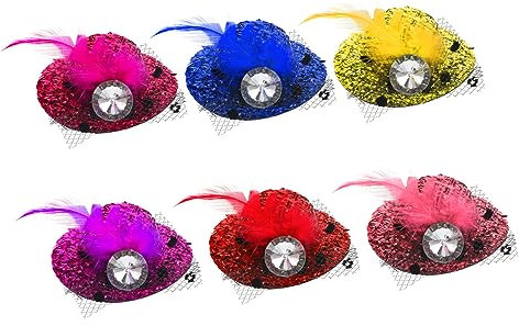 FRCOLOR 6stücke Lustige Hühnerhüte Mit Verstellbarem Design Dekorative Papageienhüte Für Feste Weihnachtsfeiern Und Familienporträts Haustierzubehör Für Hühner Und Kleine Vögel