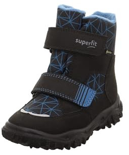 Superfit Jungen HUSKY warm gefütterte Gore-Tex Schneestiefel, SCHWARZ/BLAU 0010, 35 EU
