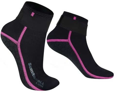 Summshall Calcetines Neopreno, 3MM Calcetines de Neopreno para Hombres Mujeres Escarpines Calcetines de Buceo