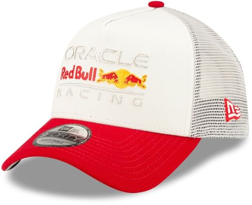 New Era A-Frame Snapback Trucker Cap - Red Bull Racing beige