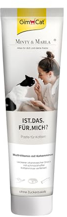 GimCat X Minty&Marla Multi-Vitamin Paste mit Katzenminze - Leckerer vitaminreicher Snack mit schmackhafter Katzenminze verfeinert - 1 Tube (1 x 100 g)