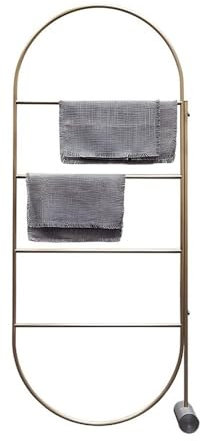 Porte-serviettes sur pied Porte-serviettes sur pied de salle de bain nordique, porte-serviettes multi-tiges sans poinçon, porte-serviettes de baignoire d'hôtel Porte-serviettes de sol pour salle de ba