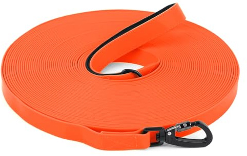 Correa Perro Adiestramiento, Correa Impermeable 1,8M/ 3M/ 5M/ 10M/ 15M/ 20M/ 25M/ 30M, Correa Larga para Perros Pequeños, Medianos y Grandes