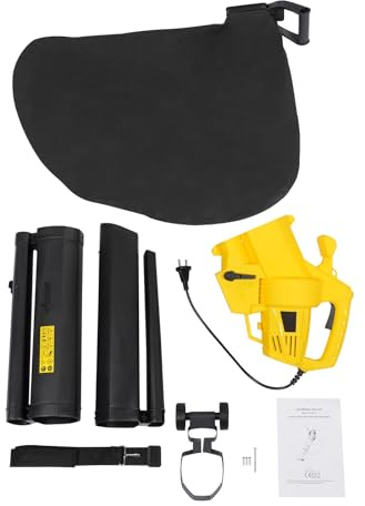 Aspirateur à feuilles portable 3000 W 270 km/h, capacité du sac de collecte de feuilles de 35 l, pour balayer la neige, la poussière, les débris, les cobwebs, les feuilles et les crumbs.