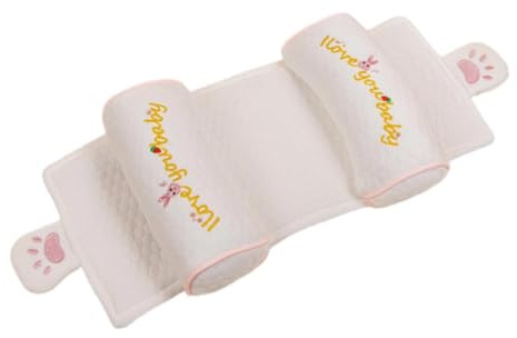 Cuscino per bambini per dormire, imbottitura in miglio di cotone, 31 x 17 cm, traspirante, lavabile, cuscino per culla, per casa, camera da letto, viaggi, seggiolino auto, passeggino, asilo nido o