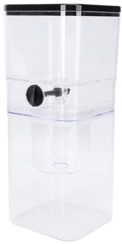 Sonew Kaffekanna med Isdropp – 400 Ml Bärbar Kallbryggare med Hastighetskontroll för Iskaffe med Låg Syrahalt – Isextraktionskanna Av Rostfritt Stål och Borosilikatglas