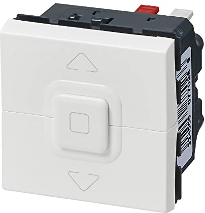 LEGRAND | Interrupteur Volets Roulants Mosaic, Blanc Brillant, Connexion Rapide Sans Outil, À Compléter D'Une Plaque De Finition, Usage En Intérieur Uniquement