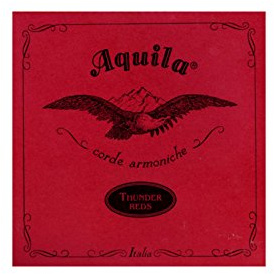 Aquila 91U THUNDER REDS, BASS Ukulele/Ashbory Set 4-string, GDAE Tuning