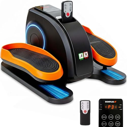 Bonplus BP | Mini Ellittica | Bidirezionale | Pedaliera Riabilitazione | Telecomando | Schermata velocità e calorie | Mini Cyclette | 3 Programmi Automatici | 60W