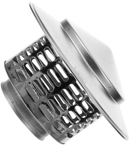 HOLIDYOYO Comignolo In Acciaio Inox Cono Con Retina Copertura Per Copertura Per Esterno Tubo Della Stufa Topper Per Lo Sfiato Della Canna Fumaria