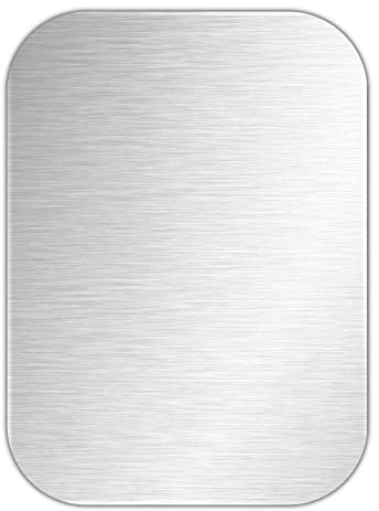 YAZANY 2Pcs Key Hole Cover Plate, Repair Escutcheon Door Lock Cover Door Plate, Blank Self Adhesive Fix Satin Stainless Steel 65 * 45mm