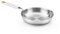 BRA Efficient Inox | Padella Efficient Inox Triply 26 cm, acciaio inox 18/10, senza antiaderente con triplo fondo diffusore forgiato, senza PFOA, manico rivettato