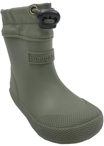 Bundgaard Extrem flexible & leichte Barfuß- Gummistiefel Kurzschaft COVER v (6465 Army, EU Schuhgrößensystem, Kleinkind, Numerisch, M, 23)