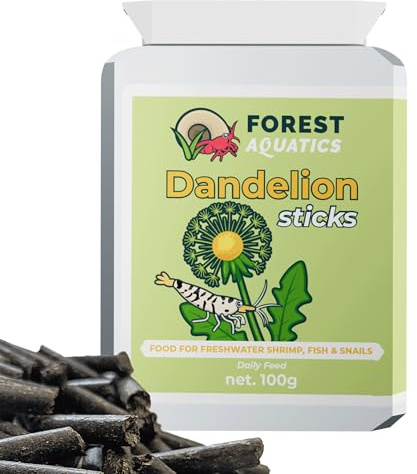 Dandelion Pellets Food for Cherry Shrimp & All Bottom Dwellers (20g)