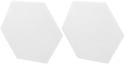 Abaodam 2pcs White Polyester Fiber Acoustic Panels Soundproofing Wall Insulation with Impact Resistance for Home Studio Office Noise Reduction