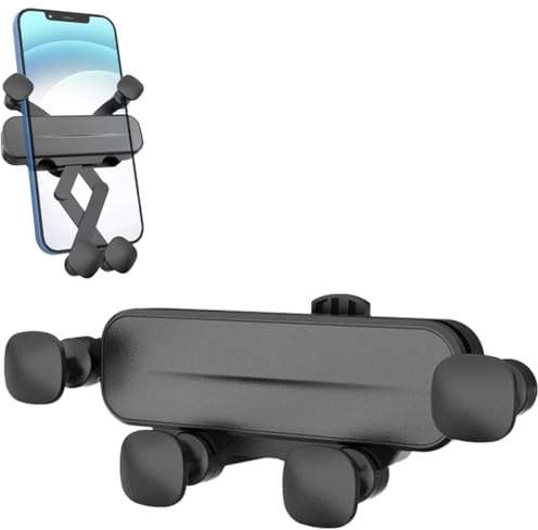 Soporte Móvil Coche, General Soporte Teléfono Rejillas de Ventilación Salidas de Aire para iPhone 17 Pro MAX Air, 16 15 14 13 12 Pro MAX Mini, XS MAX XR X 8 7, Samsung, Android Smartphones