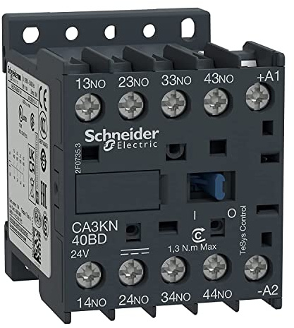 Schneider Electric, TeSys K control relay - 4 NO - <= 690 V - 24 V DC standard coil, CA3KN40BD