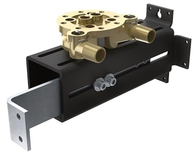 Moen Freestanding Tub Filler Single Riser Floor Mount Bracket & Water Valve Joist Mounting Kit, TS50100