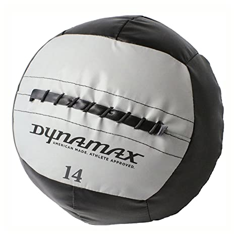 Dynamax Medizinball, Softshell-Ball, 14 kg, schwarz/grau