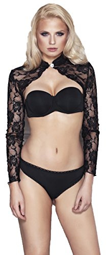 schwarzer Bolero Luxuria S aus Spitze von 7-Heaven Dessous