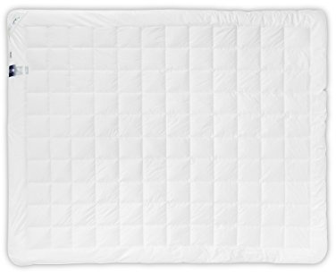 Bettdecke Winterdecke Steppdecke für Winter Warme für Allergiker Duo-Steppbett 100% Baumwolle 135x200 155x200 180x200 200x220 Weiß Waschbar 60 Grad Gute Qualität mit Öko-Tex Standard (135x200 cm)