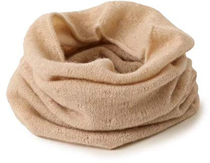 Jolmo Lander 100% Cashmere Women Winter Infinity Scarf Warm Circle Loop Neck Warmer (Beige)
