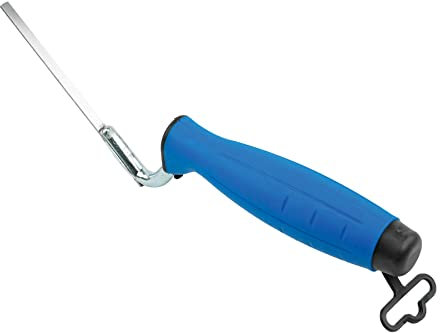 Toolty Truelle pointeur en acier inoxydable, outil à main avec poignée en caoutchouc, 8 mm, maçon, bricolage, TLTY-0307