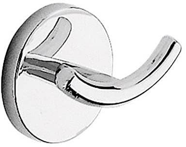 Gedy Cebu, Appendiabiti doppio, Finitura cromata, Misure 6 x 7,5 x 5 cm e peso 0,128 kg, Porta asciugamani in acciaio inox e Cromall®, 10 anni di garanzia, Design R&S