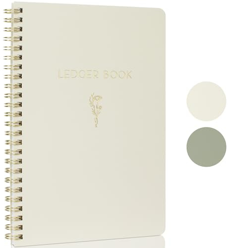 Libro de contabilidad fácil de usar, el cuaderno de seguimiento de gastos perfecto para tu pequeña empresa, chequera de finanzas personales simplificada, libro de registro de ingresos y gastos