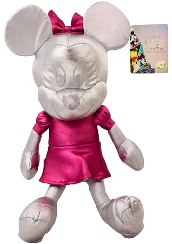 Disney 100 Years of Wonder Platinum Collection Soft Plush Toys, 30cm Super Soft Gift Quality - Minnie Mouse