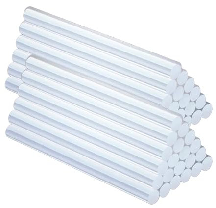 G4GADGET Hot Glue Sticks 50 Pack Glue Sticks for Glue Gun | Strong Bond | Fast Melt | Clear Hot Melt Glue Sticks for Crafting, DIY, Repairs, Arts & Crafts (50, 11mm x 100mm)