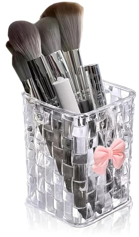 Calkkrer Organizador de Escritorio, Portalápices y Caja de Almacenamiento, Organizador de Tocador de Maquillaje, Portalápices de Maquillaje, Accesorios para Oficina y Dor