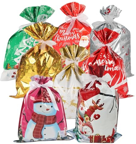 GWAWG 24PCS Advent Calendar,Large Fabric Christmas Calendar,advent calendar pockets,Self Fill Children's Fabric,Large Advent Calendar Bags,Empty Christmas Calendar for Children and Adults