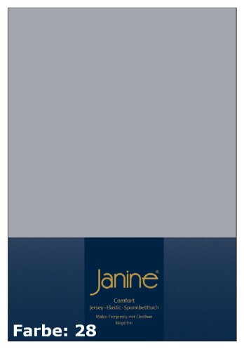 Janine Spannbettlaken Elastic 5002 Platin - 28 100x200 cm