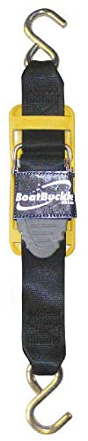 BoatBuckle Pro Series Kwik-Lok Transom Tie-Down (2-Inch x 4-Feet, Black)