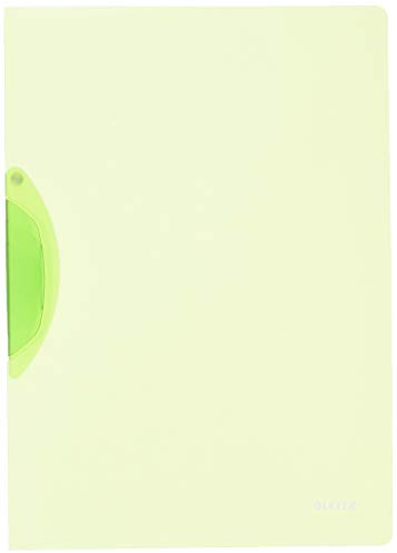 Leitz 41760055 Klemmmappe ColorClip Rainbow, A4, PP, 6er Packung, grün