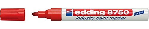 Edding Paint Marker 8750 Industry Paint Marker, 2-4 mm, red