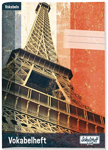 Schulstuff Vokabelheft DIN A5, 64 Seiten, 2-farbig [Eiffelturm]