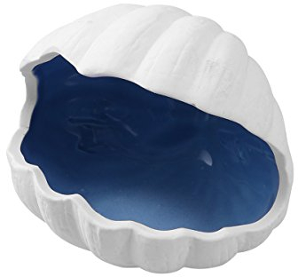 balacoo Keramik Hamster Hideout Shell Form Chinchilla House Sandbad für Kleintiere (blau)