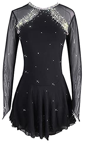 LIUHUO Figure Skating Dress Lady's Girls Skating Costume Simple Generous Elegant Performance Wear Women RoyalBlue