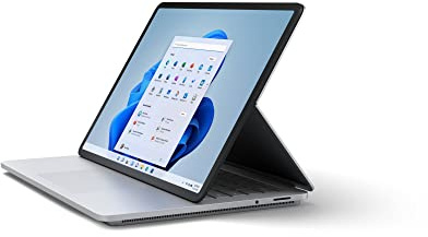 Microsoft Surface Laptop Studio (Windows 11, écran tactile 14.4 pouces, 16 Go RAM, 256 Go SSD, Intel Core i5, Platine, clavier français) Ordinateur portable ultra performant avec écran pivotant