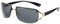 Cyxus Y2K Sonnenbrille Modische Randlos Sonnenbrille Wrap-Around Rahmen UV400 Schutz für Radsport（1097 Schwarz）