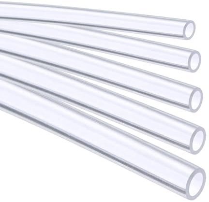 Stubotar Tubo Flessibile in Silicone 1mm ID x OD 3mm Spessore della Parete 1mm Tubo Trasparente dell'acqua 5 Metros Resistenza ad Alta Temperatura, non Facilmente Deformabile