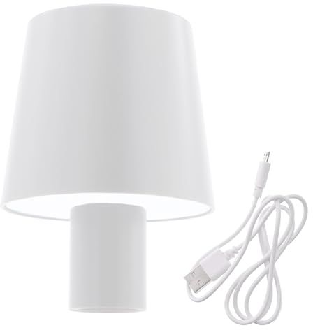 Lámpara de botella con batería táctil, 60 ledes, 14 x 10 cm, color blanco, luz blanca cálida y fría para colocar en botellas, lámpara de mesa regulable, recargable, para interiores