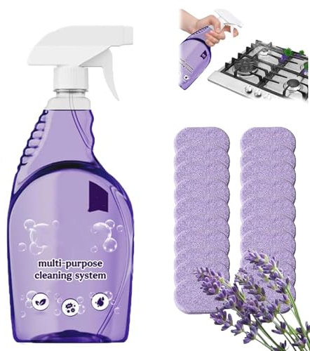 Drclean, detergente spray per forno, Dr Clean, detergente spray per forno, detergente multiuso per casa, cucina, bagno, detergenti multi-superficie con pastiglie detergenti concentrate (20)