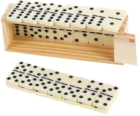 Sosoport Domino Gioco da Tavolo per Adulti e Famiglie Domino Sfusi Creativi con Custodia per Giochi da Tavolo Interattivi per Feste in Casa e Serate Sociali