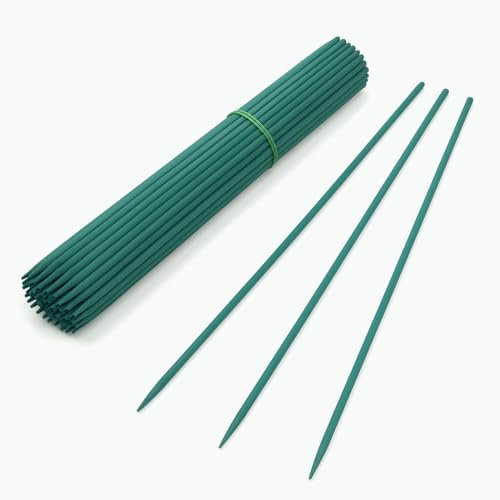 50 Tutores para Plantas 70 cm Ø 5,5-6 mm – Estacas de Bambú para Flores, Jardín, Macetas, Trepadoras, Enredaderas - Ideal Plantas Monstera, Orquidea y Otras Ornamentales - Color Verde