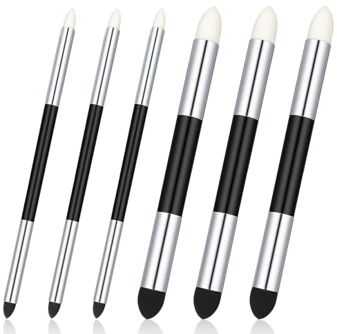 LXUEJIE 6 Stück Schwamm Radierstift Set, Doppelendiger Skizzen Papierwischer Waschbar Künstler Mischschwamm Stift Dual Zeichnen Maler Spezieller für Künstler Professionelle Skizze Zeichnen Mischen