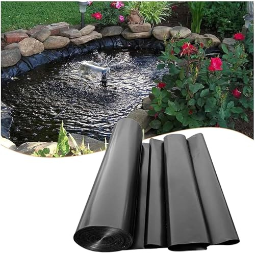 3.5x9m Pond Liner Outdoor Waterproof Tarpaulin 0.2mm Thick Garden Pool Cover for Fish Ponds Waterfalls & Decorative Basins Heavy Duty Protection