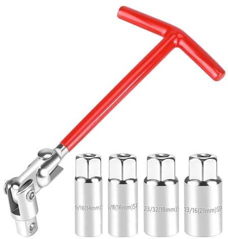 TYSM-CC 5 Piezas para Extracción de Bujías con Llave T Universal
